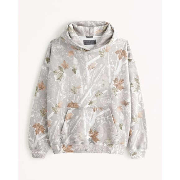 Abercrombie & Fitch Other - Abercrombie & Fitch Essential Popover Hoodie In off white camo Size XL